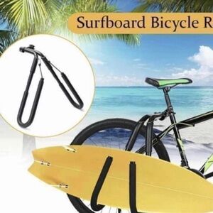 Black Bicycle Surfboard Rack Bike Surfing Board Carrier Mount Holder Bracket New